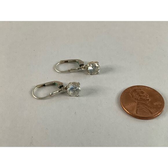 Sterling Silver Leverback Drop Earrings - Picture 1 of 4